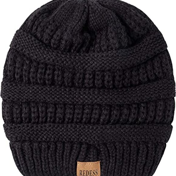 Oversized Cable Knit Slouchy Beanie Chunky Soft Winter Warm Unisex Cap - Picture 5 of 5